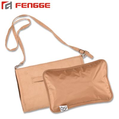 China Rechargeable FLANNEL Hand Warmer Heater Pack Electric Hot Water Bag With Shoulder Bag for sale