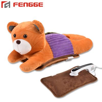 China FLANNEL Hand Electric Heat Warmer Pack Rechargeable Hot Water Bag With Plush Toy for sale