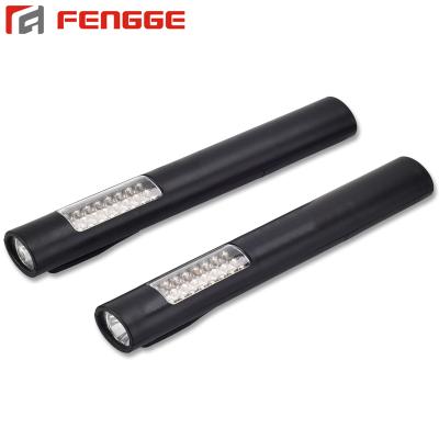 China Magnetic Plastic Portable LED Flashlight Work Light Magnetic LED Torch With Clip And Pocket Magnet for sale