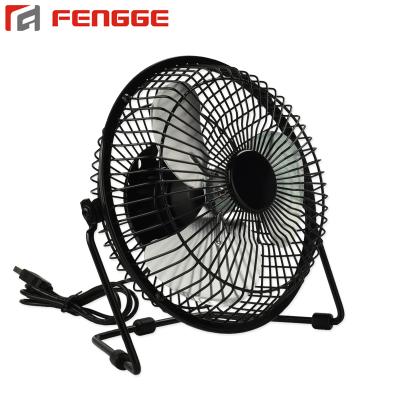 China Car Air Cooling Fan 5V Metal Table Fan 2 Speed ​​Personal Electric Desktop Fan 2 Modes USB Mini Desk Fan Small for sale