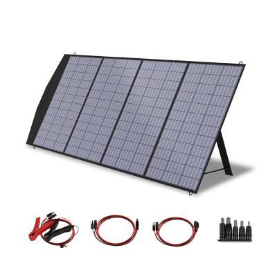 China Outdoor High Efficiency Portable Solar Generator Cell Phones Charging Waterproof Foldable Solar Panel 100W Charger For Camp for sale