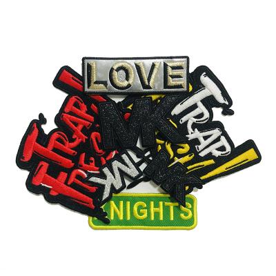 China custom 3D 3D embroidery patch cartoon embroidery patch for sale