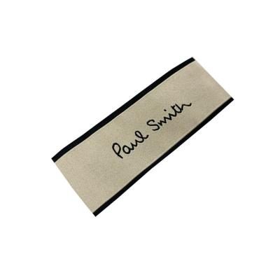 China Sustainable Preshrunk High Luxury Cheap Woven Twill Weave Garment Labels for sale