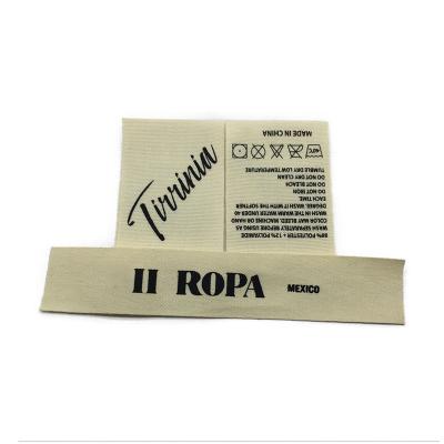 China Viable Wholesale Apparel Cheap Cotton Tape Screen Printing Label for sale