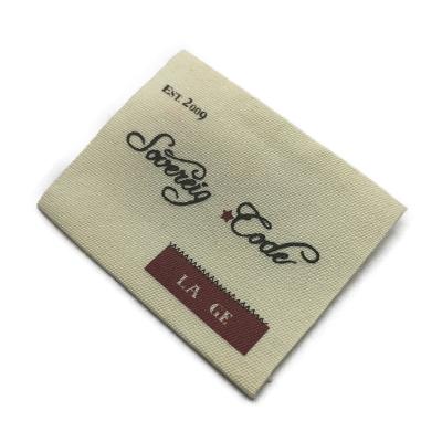 China Sustainable Kids Apparel Manufacturer Custom Label Apparel Cotton Fabric Labels Printing for sale