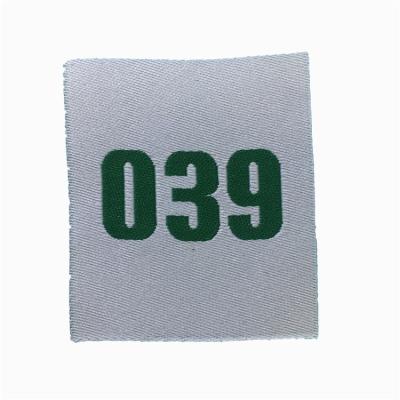 China Viable Custom Quality Washable Numbered Wholesale Apparel Labels for sale