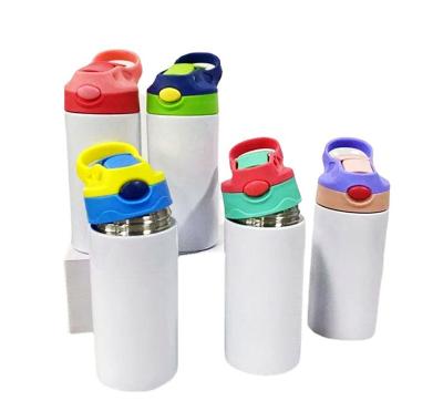 China Disposable Sublimation New Products Plain Printable Kids Tumbler With Colored Lids for sale