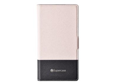 China Multi Colors Magnet Cell Phone Folio Case Good Hand Feeling With Saffiano Leather for sale