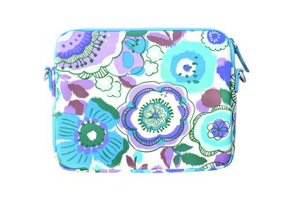 China Unique Flower Pattern Printed Neoprene Sleeve , Tablet Sleeve Case Dustproof for sale