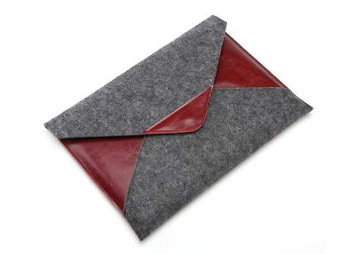 China Leather Felt Laptop Sleeve Environmetal Friendly Material For iPad Pro for sale