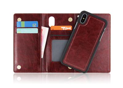 China Anti Drop Folio Phone Case Premium Quality Materials With Magnetic Flip Closure for sale