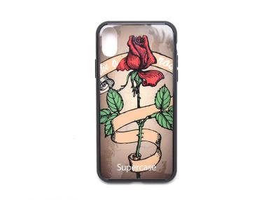 China Romantic Rose Pattern Cell Phone Cases , iPhone TPU Case 360° Fully Protected for sale