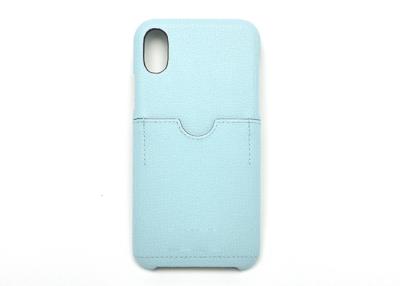 China Wrapped Real Leather Phone Cases OEM Logo Printed With Credit Card Pocket for sale