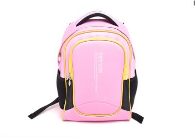 China Little Girl Pink Primary School Bag 45*35*15cm Size With Adjustable Shoulder Strap for sale