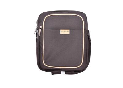 China Customized Zipper Business Shoulder Bag 210D / 150D Lining Soft Handfeel for sale