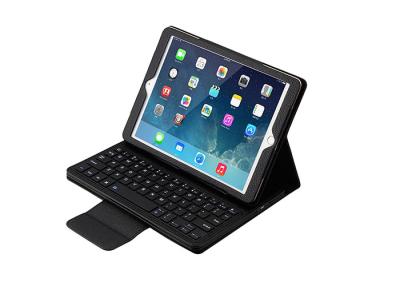 China Black PU iPad Universal Tablet Case With Removable Bluetooth Wireless Keyboard for sale