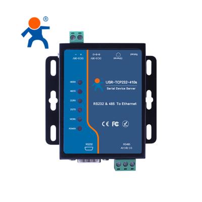 China USR-410s IoT web page industrial serial port rs485 rs232 terminal server modbus serial to ethernet converters for sale