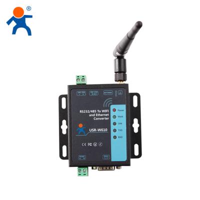 China Smart Agriculture / Industrial Sensing Etc Industrial Serial USR-W610 RS232 RS485 to WiFi converter with 1 Ethernet port wifi to rs232 converter for sale