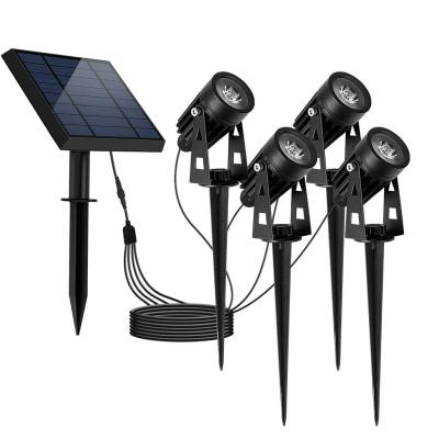 China High Quality IP65 Waterproof Custom Solar Spot Lights Outdoor Solar Yard Garden Spot Light Support Outdoor Solar Underground Light for sale