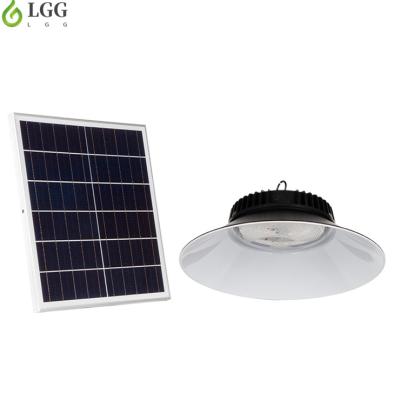 China High Quality Aluminum Solar Intelligent Remote Control Solar High Bay Light Street Light Garden Solar Power Indicator Light for sale