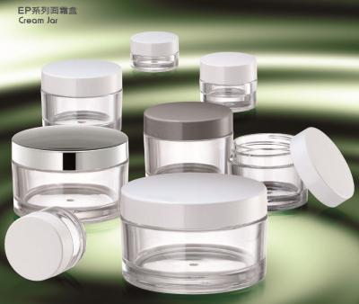 China Skin Care Cream PE-Series: Plastic Cream Jar Packaging for sale