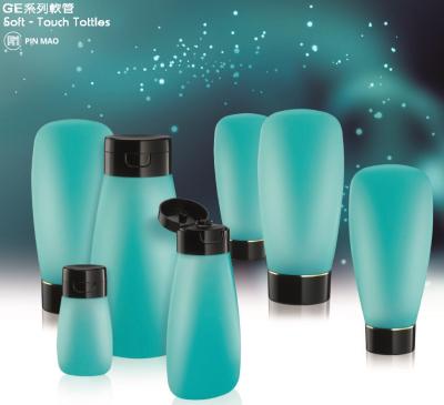 China GE-Skincare Series: PE Soft Touch Tottles Frosted Tube Travel Clear Soft Finish Plastic Bottle for sale