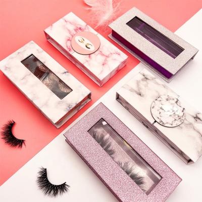 China Reusable Beauty Supply Mink Wholesale Eyelash Tray Vendor 3D 25Mm Fluffy Eyelashes With Private Label Package for sale