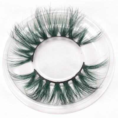 China 100% Colored Mink Eyelashes 3d Mink Eyelashes 25mm Private Label Eyelashes for sale