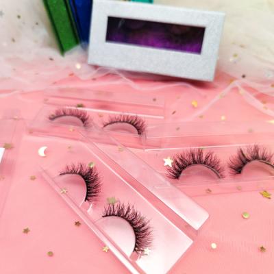 China OEM ODM 3D Bionic Eco-Friendly Biodegradable Silk Eyelashes Natural Vegan Fluffy Lashes for sale