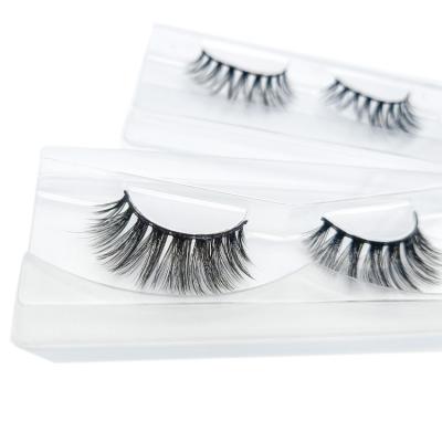 China Sale Mink Lash Vegan Synthetic Strip Eyelash Extensions Natural Thick Whole Cruelty Free Lashes for sale