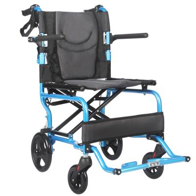 China Kangyang KY9003LA-41 Portable Traveling Wheelchair Shake Up Portable PVC Armrest Wheelchair Kids Aluminum Lightweight Wheelchair for sale