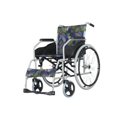 China Kaiyang Design KY868 Cheapest Heavy Duty New Steel Wheelchair Standard Steel Wheelchair With Betrayal Bar for sale