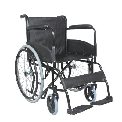 China KY875-A Kaiyang Standard Economy Wheelchair Manual Steel Folding Steel Standard Hospital Cheap Wheelchairs For Sale KY875-A-46 for sale