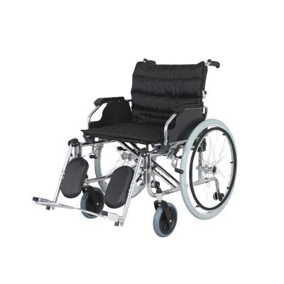 China Foldable Wheelchair KY951AC-56 High Backrest Foldable Inpatient Cheap Steel Manual Wheelchair KY951AC-56 for sale