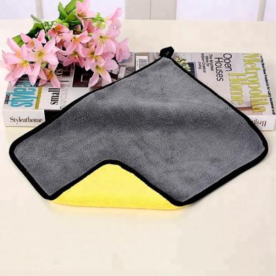 China Compressed Microfiber Car Wash Towel Premium Absorbent Plush , Car Detailing Towel for sale