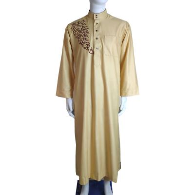 China Factory Direct Selling New Design Thobe With Pants Shiny Fabric Mens Clothing Islamic Thawb jubbah kurta 54-62 for sale