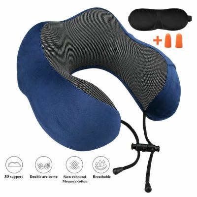 China High Quality Travel Inflatable U Shape Inflatable Neck Pillow For Airplane Travel for sale