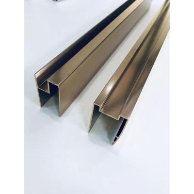 China Modern Aluminum Profile For Led Strip Sealing Strip Magnetic Seal Aluminum Strips For Glass Door for sale