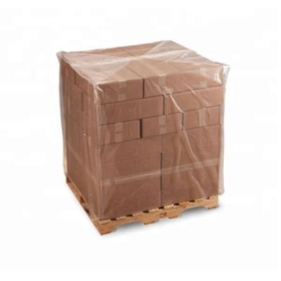 China Protect Pallet Plastic Pe Waterproof Transparent Black Plastic Bag Wrapping Pallet Top Cover for sale