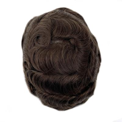 China AIR STRAIGHT LACE hairpiece for men swiss cuticle aligned lace hairpiece hairpiece products remy frontal hair wig for men for sale