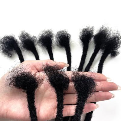 China Afro Curl Hair Dreadlock Extensions Sellers , 0.8cm 0.6cm Dread Locks Hair 100% Handmade Hair Dreadlock Extensions for sale