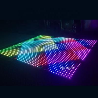 China Easy Motion Colorful Diy Magnetic Light Lighting Installation Weddings Parties Events RBG Show Led 3D Infinity Mirror Lighted Dance Floor for sale