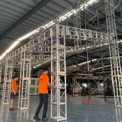 China TUV PVC Coating Aluminum Frame Structure T6082 Festival Event Convenient Outdoor Aluminum Roof Stage Stage Truss for sale