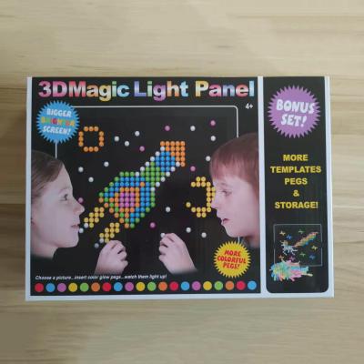 China NEW Viable Menhaden 3D LED Magic Board Lingts in Batch Assemble Splice Lamp House Pixel Children's Kids DIY Children's Educational Toys Others for sale