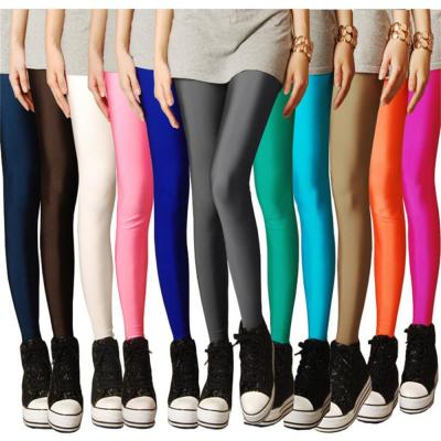 China New Autumn Winter Solid Candy Neon QUICK DRY Gaiters Women High Stretched Legging Female Pants Girl Clothing Gaiters for sale