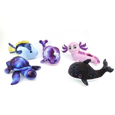 China Kids Gift Sea Animal Figure Toys Custom Design Plush Toy Stuffed Turtle Whale Wholesale Toys for sale