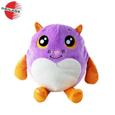 China Luminous Gift Promotional Purple Owl Toy Luminous Glow In The Dark Fluorescent Plush Toys for sale