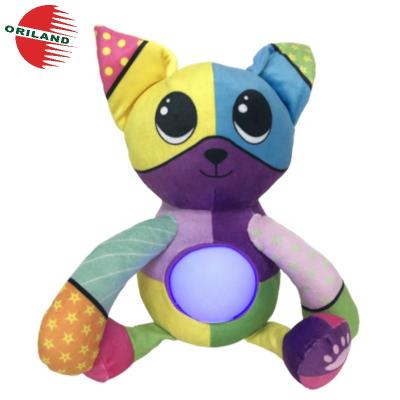 China Color Changing Kitten Toy Stuffed Cat Popular Led Plush Lighting Toy for sale