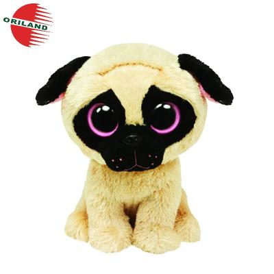 China Beautiful Glitter Plush Big Eyes Pei Plush Stuffed Animals Shar Toy Dog for sale