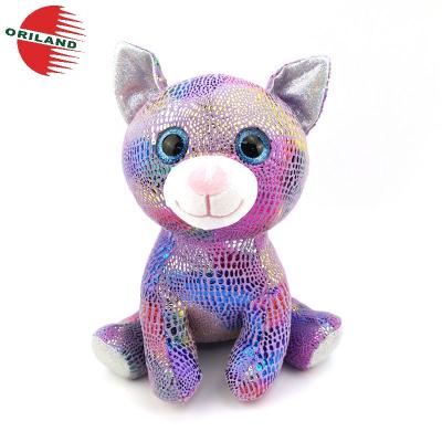 China Large Plush Glitter Plush Cat Eyes Plush Toy Doll for sale